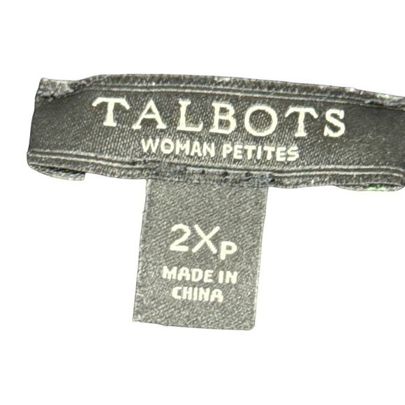 Talbots Woman Petite Pearl Beaded Pullover Open Sleeve Sweater Stretch Black 2XP - Picture 15 of 15